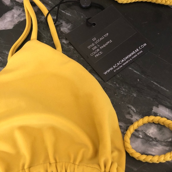 sOLD***Acacia BNWT pineapple bikini two piece L - Picture 3 of 4